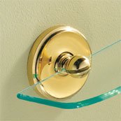 Ginger Satin Nickel Sheffield Shelf Brackets Only