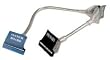 Cable, Rounded, ATA 133, 2-device, Clear w/ Metal Braid, PVC, 36"