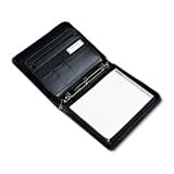 Sterling Zippered Pad Holder/Ring Binder, 1 Capacity, 11-1/4x13-1/2, Black SAM15650