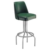 Richardson Bucket Seat Bar Stool - Chrome Frame: Black (T9)