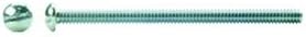 DrillSpot #12-24 x 3-1/2" Zinc Round Head Slotted Machine Screw, Pack of 1000