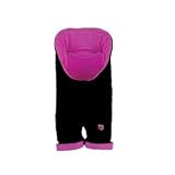 Versatile Footmuff with Legs - Hood Black with Hot Pink by Eckert