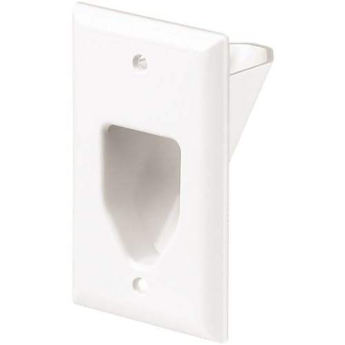 Cooper Wiring Devices 35M1WSPL 1Gang Recessed Multimedia Cable Wall