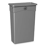 GJO60465 - Waste Container, 23 Gallon, 16-3/4x9-1/2x30, Gray
