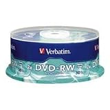 Verbatim 95179 4.7GB 2X Branded DVD-RW (30pk Spindle)