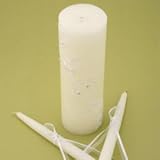 White Sparkling Entwined Unity Candle & Taper Set
