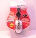 USB Mini Optical Retractable Mouse 800dpi 3 Button Scroll Silver Black Wired ideal for Laptop / PC