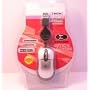 USB Mini Optical Retractable Mouse 800dpi 3 Button Scroll Silver Black Wired ideal for Laptop / PC