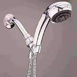 Alsons 44352010PK Five-Spray Massage Hand Shower Shower Arm Mount Unit, Polished Brass