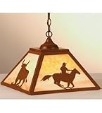 LAMPS BEAUTIFUL Rustic Lodge Cowboy Hanging Pendant by Meyda Tiffany--Excellent customer service--see our feedback.