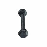 1 lb Grey Cast Iron Hex Dumbbell