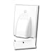 Vanco Hinged Single Gang Cable Wall Plate - White