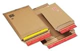 COLOMPAC - pochette d'expédition, en carton ondulé marron, B4 dimensions internes: (L)290 x (P)400 x (H)-50 mm, dimensions externes: (L)303 x (P)413 mm fermeture