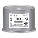 Sony CDQ 80PI3 - 50 x CD-R - 700 MB ( 80min ) 48x - white - ink jet printable surface - spindle - storage media (pack of 10 )