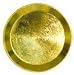 Dollhouse Miniature Clare-Bell Brass Round Tray in Copper