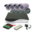 4 Channel DVR & 4 CCD CCTV Cameras Security System D2004FE-SYL-4002
