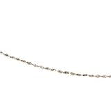 14K White Gold Diamond Cut Rope Chain - 16 inches
