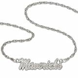 Dallas Mavericks Mavericks Sterling Silver Script Necklace