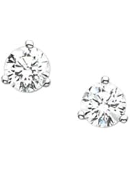 14K White Gold Pair 3/4 Ct Tw Diamond Earring