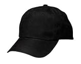 Upscale Nylon/Poly Adjustable Sueded Hat Cap - Black
