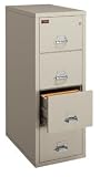 FireKing 421572CBL 4 Drawer 32-1/16D Black