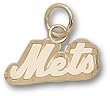 New York Mets "Mets" 1/4" Charm/Pendant -14K/10K, Stainless Steel or Gold Plated