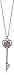 Hello Kitty White Sapphire, Diamond Bow Pave Face Kitty Key Pendant, 24"