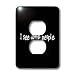 Mark Andrews ZeGear Cool - I See Dumb People Black - Light Switch Covers - 2 plug outlet cover Mark Andrews ZeGear Cool - I See Dumb People Black - Light Switch Covers - 2 plug outlet cover