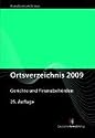 Ortsverzeichnis 2009: Gerichte und Finanzbehörden