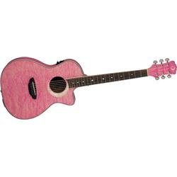 Luna Guitars Fauna Eclipse Pink Finish)