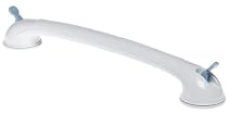 Health Circle Quick-Rail Suction Cup Bath Rail, White, 24" Long
