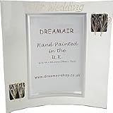 Review Dreamair  / Wedding Day Gift Pearl/Black Hearts Portrait Portrait Picture Frame