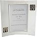 Wedding Day Gift Pearl/Black Hearts Portrait Portrait Picture Frame