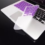 TopCase PURPLE Keyboard Silicone Skin Cover with palm rest area for Macbook Pro 13" A1278 including Free Mouse Pad