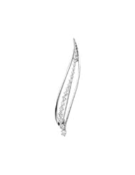 CleverEves 14K White Gold 1 12 Ct Tw Journey Diamond Brooch