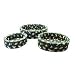 3PCS PET BED GREEN WITH DOG PRINTS
