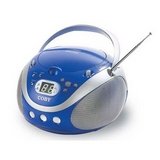 Coby CX-CD241 Portable CD Player with AM/FM Stereo Tuner, Blue