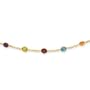 14K Multi-color Gemstone Necklace - 16 Inch - Spring Ring - JewelryWeb