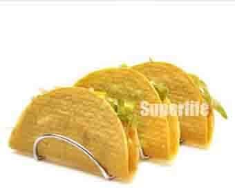 BJ-3 Stainless Steel Triple Tortilla Holder, Present Fried Food, Restaurant Table Serving
