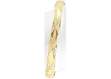 Search : Signature Diamond Cut Flex Bangle 18K GOLD OVER STERLING