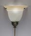 Corner Pin up plug in Lamp with Light Olde Bronze finish and Champagne Gls