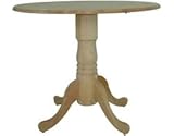 IMAGE OF International Concepts T-36DP 36-Inch Dual Drop Leaf Table, Unfinished
