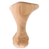 Jeffrey Alexander Cabinet Ball & Claw Leg (WL80CH) 4-1/4 x 4-1/4 x 8, Cherry