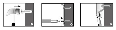 3023D WasserKRAFT Handtuchhaken 2-er,glänzende Metalllegierung