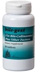 BILE-GEST (OX BILE-COLLINSONIA) PLUS OTHER FACTORS - 90 TABLETS