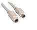 MiniDin6 Male to Female 6C Straight Thru 6 ft, Keyboard or Mouse Extension Cable