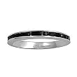 Sterling Silver Eternity Ring - Black CZ - 3 mm, Sizes 4-12