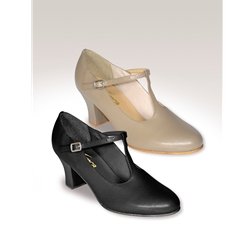 So Danca CH54 T-Strap Leather Character Shoe