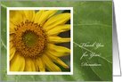 Donation Thank You Card -- Gorgeous Garden Sunflower Card