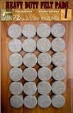 Felt Pads Value Pack (Furniture and Floor Protectors) 72 pcs of 1 1/2 Diameter